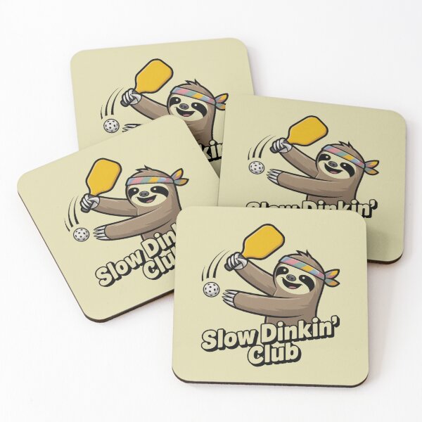 Item preview, Chill Sloth Pickleball "Slow Dinkin' Club" Mascot designed and sold by Mr-wow.