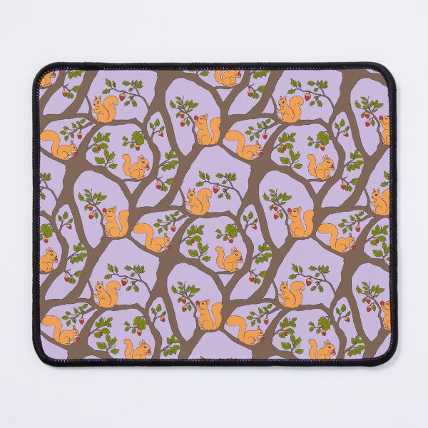 Item preview, Squirrel and Acorn Pattern on Lavender Purple designed and sold by JuicyBeasty.