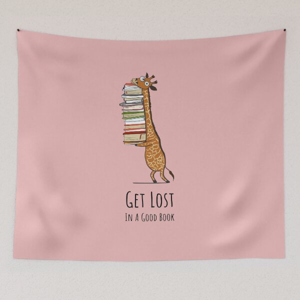 Item preview, Funny Giraffe Holding a Stack of Books - Get Lost In A Good Book - Book Lover Gift, Phones Cases And Other Gift designed and sold by MemWear.