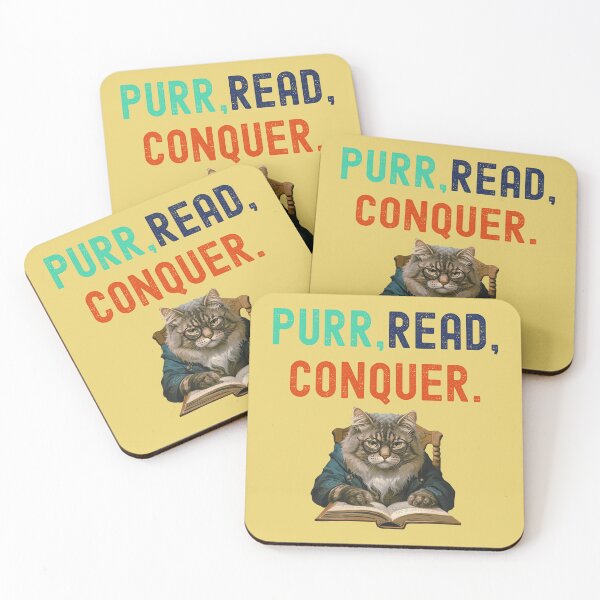 Item preview, Purr, Read, Conquer designed and sold by Lynn Williams.