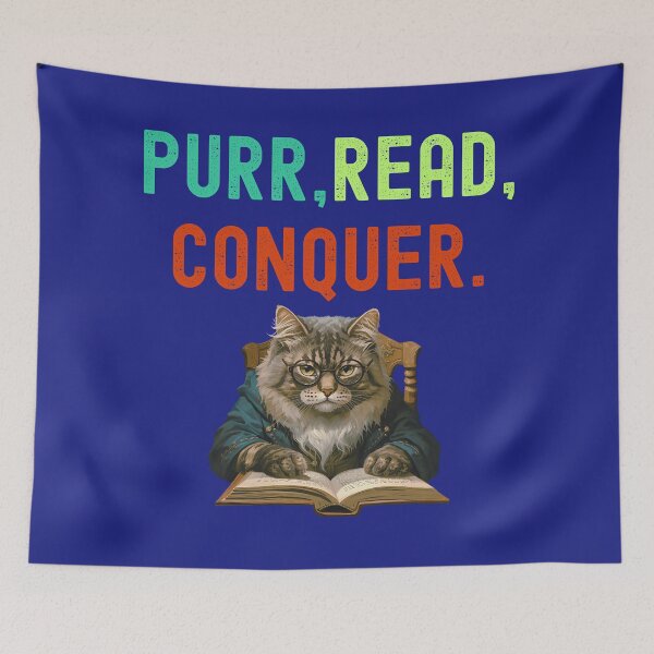 Item preview, Purr, Read, Conquer designed and sold by Lynn Williams.