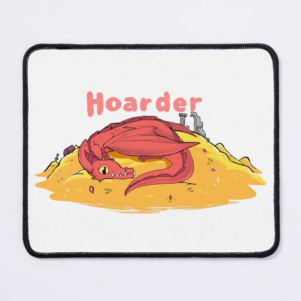 Item preview, Cute Hoarder Red Dragon on Gold Pile T-Shirt designed and sold by Louise Nilsson.