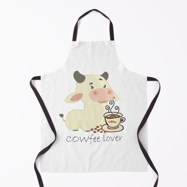 Item preview, Cute Cow Coffee Pun Illustration designed and sold by WildAuraStudio.