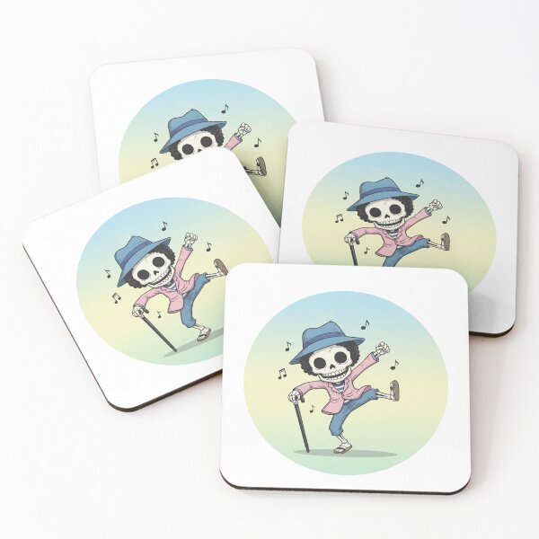 Item preview, One Piece Brook Yohohoho Dancing, Cute Chibi One Piece Anime Art designed and sold by UMI BLOOM.