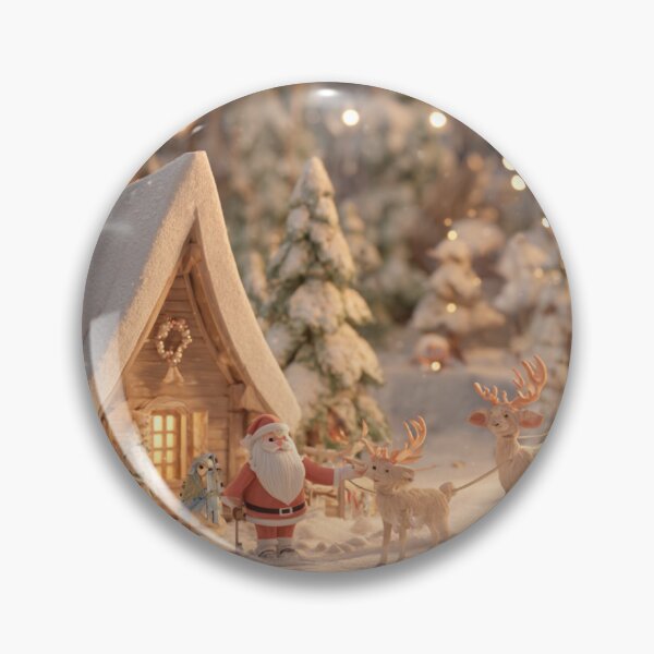Aperçu de l'œuvre Winter Wonderland with Santa créée et vendue par Aeboz Studio.