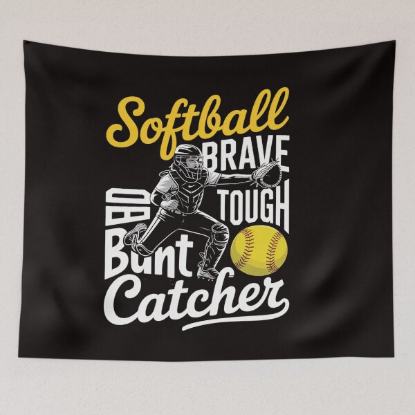 Artikelvorschau, Softball-Catcherin für Mädchen – Ideal für Teenager – Eigenschaften einer Catcherin entworfen und verkauft von RatCurry.