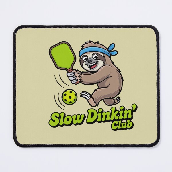 Item preview, Action Sloth Pickleball Player Slow Dinkin' Club designed and sold by Mr-wow.