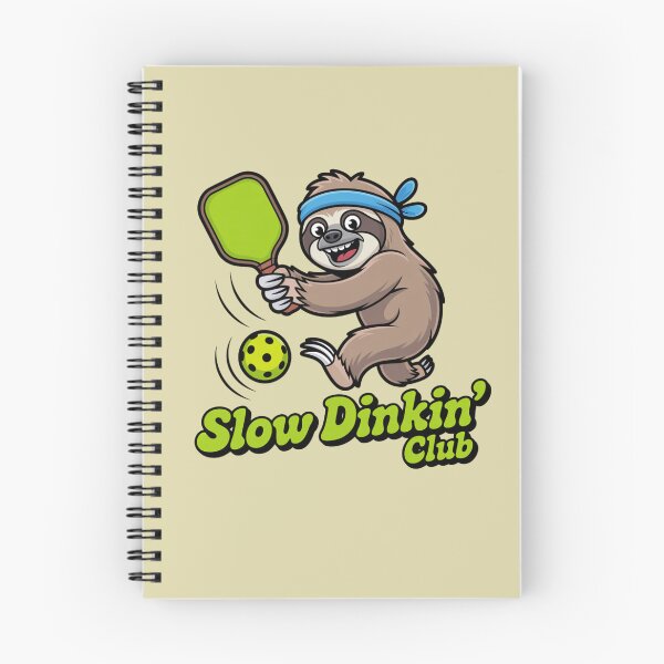 Item preview, Action Sloth Pickleball Player Slow Dinkin' Club designed and sold by Mr-wow.