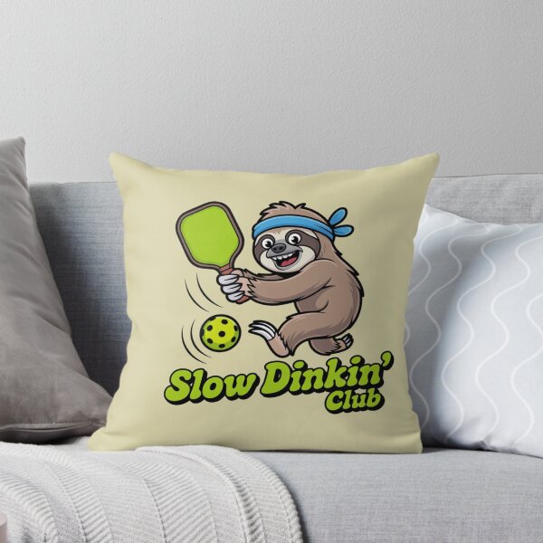 Item preview, Action Sloth Pickleball Player Slow Dinkin' Club designed and sold by Mr-wow.
