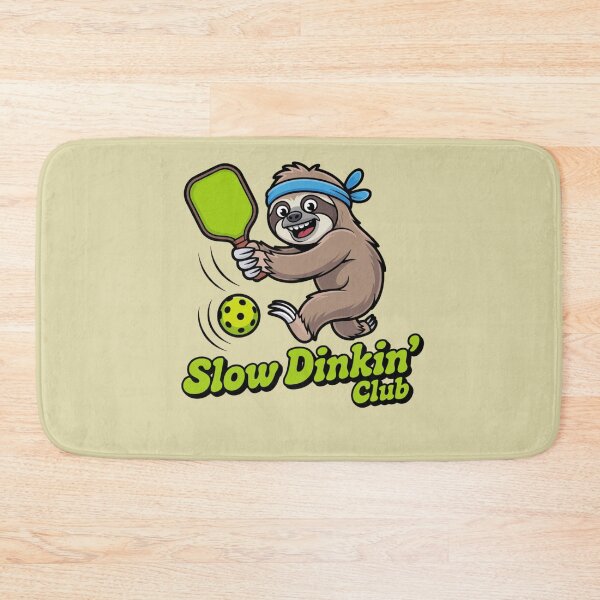 Item preview, Action Sloth Pickleball Player Slow Dinkin' Club designed and sold by Mr-wow.