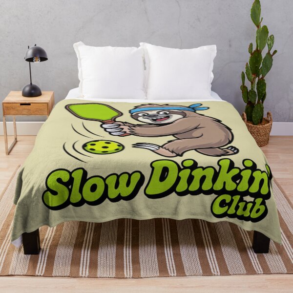 Item preview, Action Sloth Pickleball Player Slow Dinkin' Club designed and sold by Mr-wow.