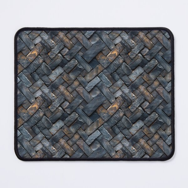Item preview, Dark Slate Stone Herringbone Wall Texture designed and sold by NTGUILTY.