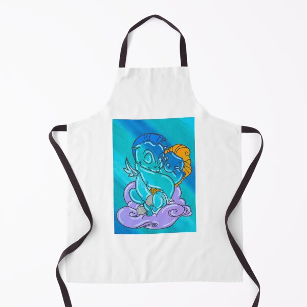 Item preview, Mythical Hero and Winged Companion – Cute Cloud Duo Illustration designed and sold by The-painted-sb.