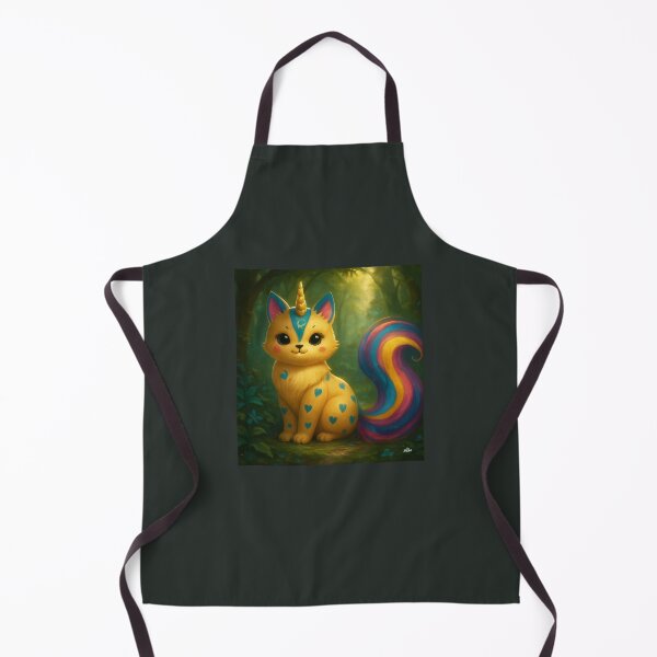 Item preview, Kawaii Unicorn Cat in an Enchanted Forest – Rainbow Kittycorn designed and sold by Blue-Arcane Design .