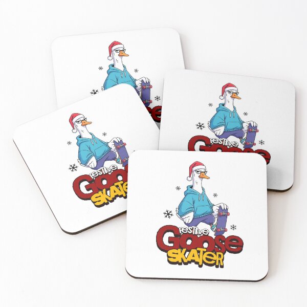 Item preview, Festive Goose Skater designed and sold by GraphicTeeHubs.
