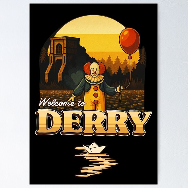 Item preview, Welcome to Derry, clown. designed and sold by Blck-Acid-Devil.