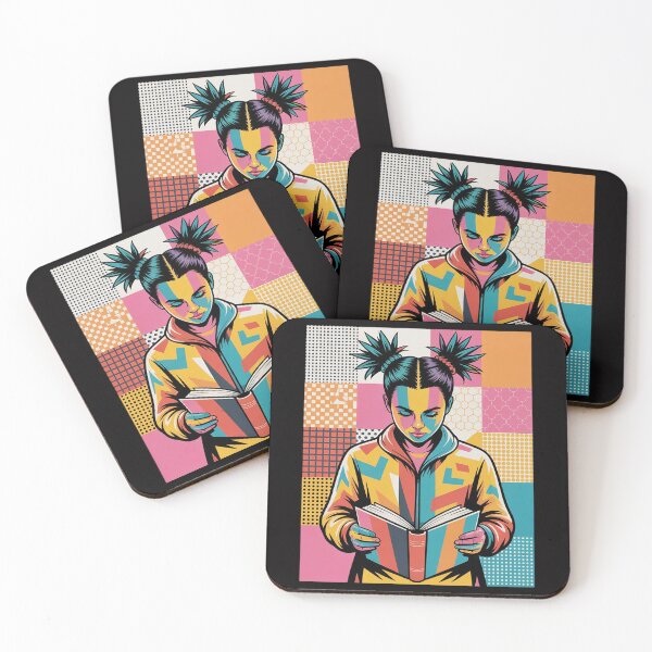Item preview, Geometric Black History Educated Women Reading Book Melanin designed and sold by OlafLica.