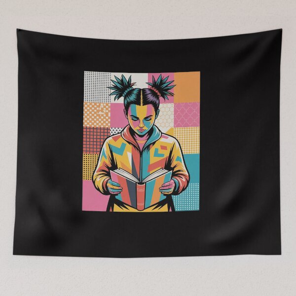 Item preview, Geometric Black History Educated Women Reading Book Melanin designed and sold by OlafLica.