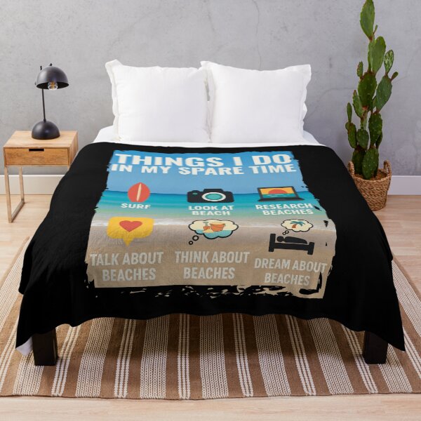 Item preview, Things I Do in My Spare Time – Surf -Beach Lover Edition | Funny Beach Life Design designed and sold by Sun Sand & Sea Art.