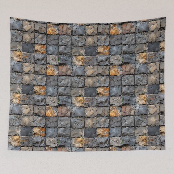 Item preview, Weathered Rustic Stone Cobblestone Paving Texture designed and sold by NTGUILTY.