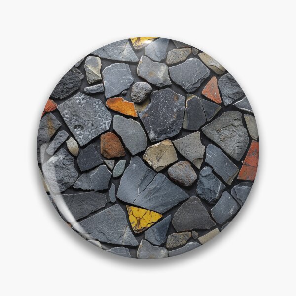 Item preview, Abstract Rustic Slate Stone Random Mosaic Paving designed and sold by NTGUILTY.
