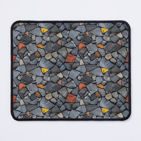 Item preview, Abstract Rustic Slate Stone Random Mosaic Paving designed and sold by NTGUILTY.