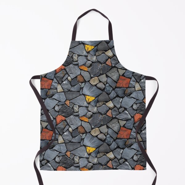 Item preview, Abstract Rustic Slate Stone Random Mosaic Paving designed and sold by NTGUILTY.