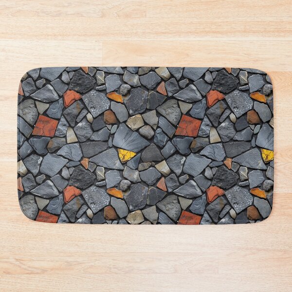Item preview, Abstract Rustic Slate Stone Random Mosaic Paving designed and sold by NTGUILTY.