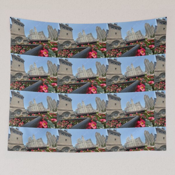 Item preview, Michigan Avenue Bridge and Bridgehouses designed and sold by vasi imagery.