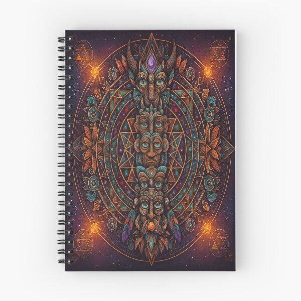 Item preview, Shamanic Totem with Cosmic Mandala designed and sold by LaraVisionsArts.