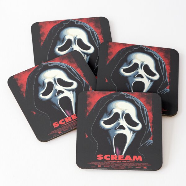 Item preview, 90s Scream Movie Poster Retro Horror Ghostface Mask Art designed and sold by leen12 Art Designs Prints.