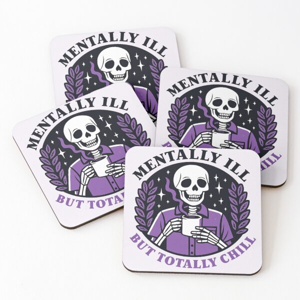 Item preview, Mentally ill but totally chill designed and sold by lea-lani.