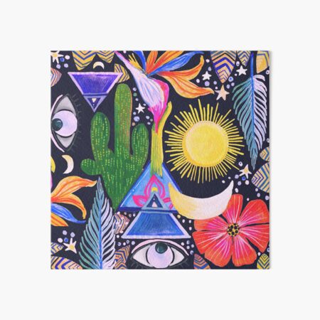 Cactus Sunrise Looking at You Art Board Print