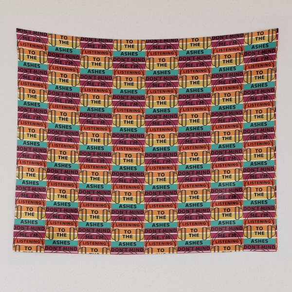 Item preview, Funny Retro Sunset I'm Listening to the Ashes designed and sold by MimsTees.