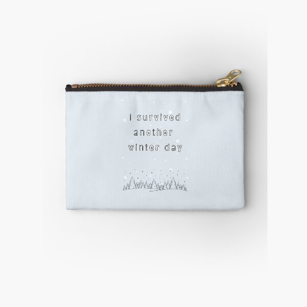 Item preview, I Survived Another Winter Day — Soft Pastel Quote designed and sold by mintmono-studio.