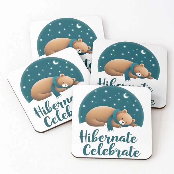 Item preview, Hibernate & Celebrate – Cute Winter Bear Illustration designed and sold by Brainy Bites19.