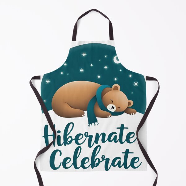 Item preview, Hibernate & Celebrate – Cute Winter Bear Illustration designed and sold by Brainy Bites19.