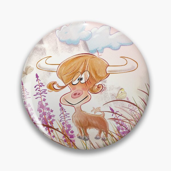 Item preview, Cute Highland cow illustration designed and sold by Sponjo.