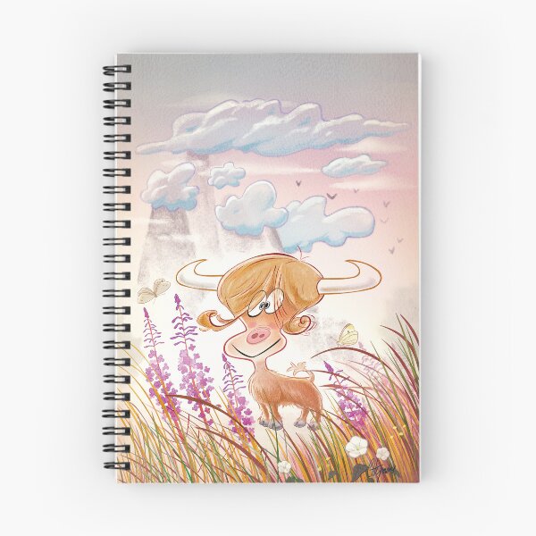 Item preview, Cute Highland cow illustration designed and sold by Sponjo.