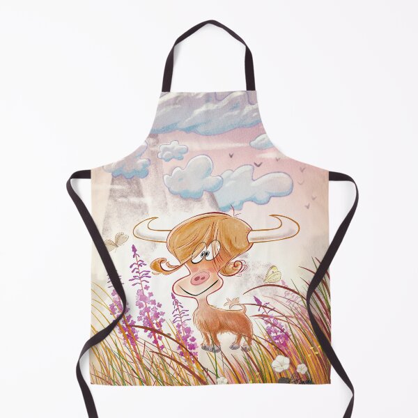 Item preview, Cute Highland cow illustration designed and sold by Sponjo.