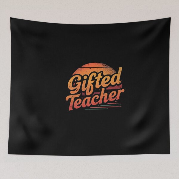 Item preview, Gifted Teacher - retro colors Design designed and sold by Happyhoo1.