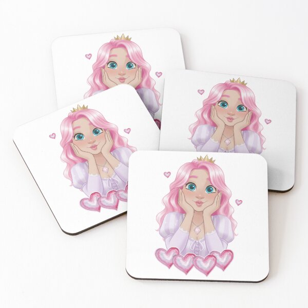 Item preview, Pink Hair Princess Love Hearts Disney Style designed and sold by Heleniya.
