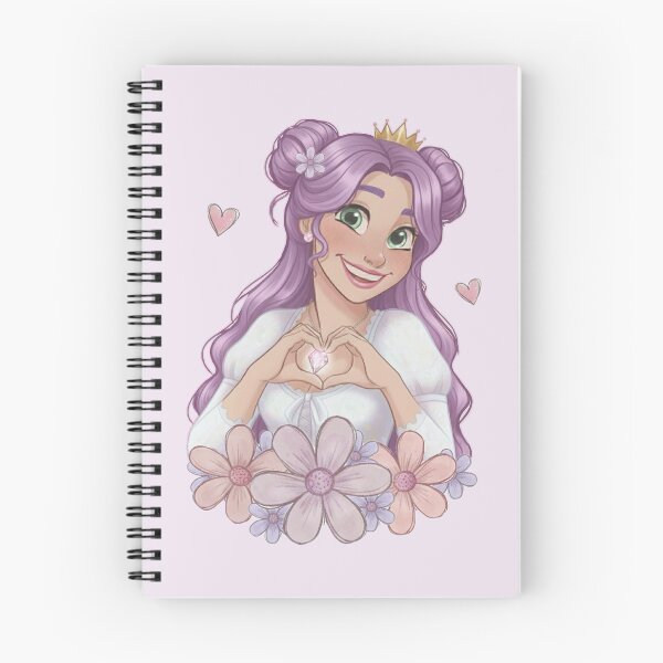 Item preview, Cute Purple Hair Princess Heart Hand Gesture - Disney style designed and sold by Heleniya.