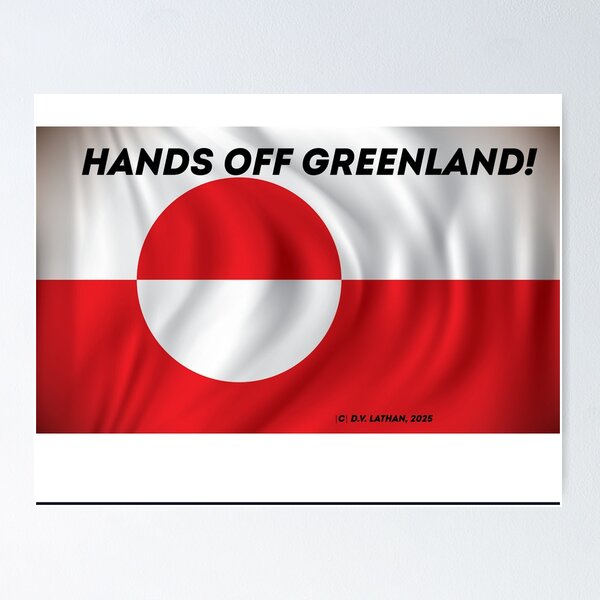 Item preview, Hands Off Greenland! designed and sold by Radicomics.