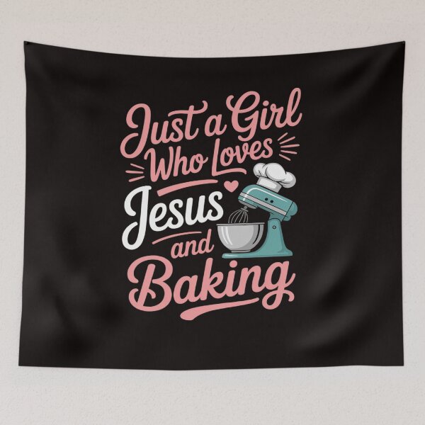 Item preview, Just A Girl Who Loves Jesus And Baking designed and sold by LapFemile.