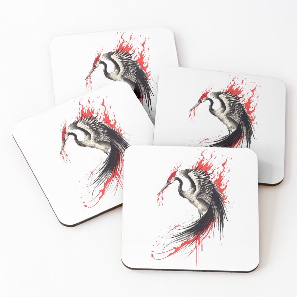 Item preview, Chinese crane on fire designed and sold by MoonFishMM.