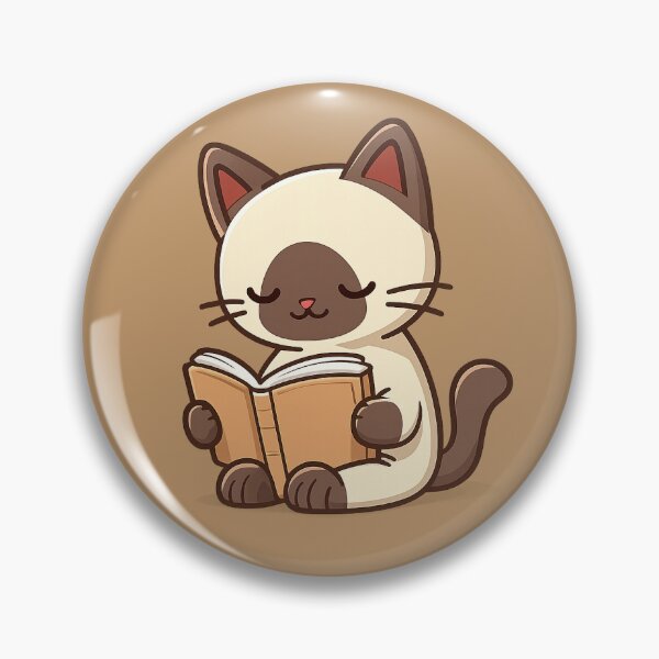 Item preview, Kawaii Reading Cat – Cute Book Lover Sticker designed and sold by MonoDesignLab.