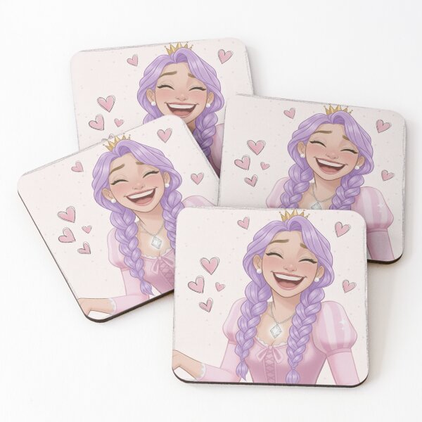 Item preview, Lilac Braids Princess Happy Laughing Face Disney style designed and sold by Heleniya.