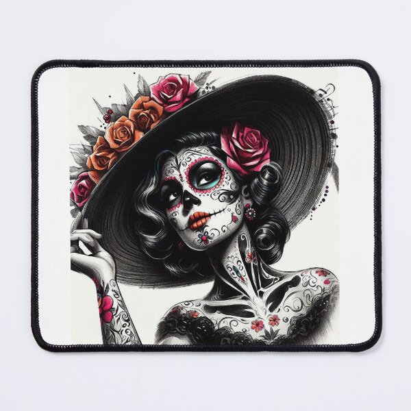 Item preview, Victorian Fashion Catrina – Elegant Skeleton Lady, Vintage Sugar Skull Art designed and sold by BellaAbreu8.