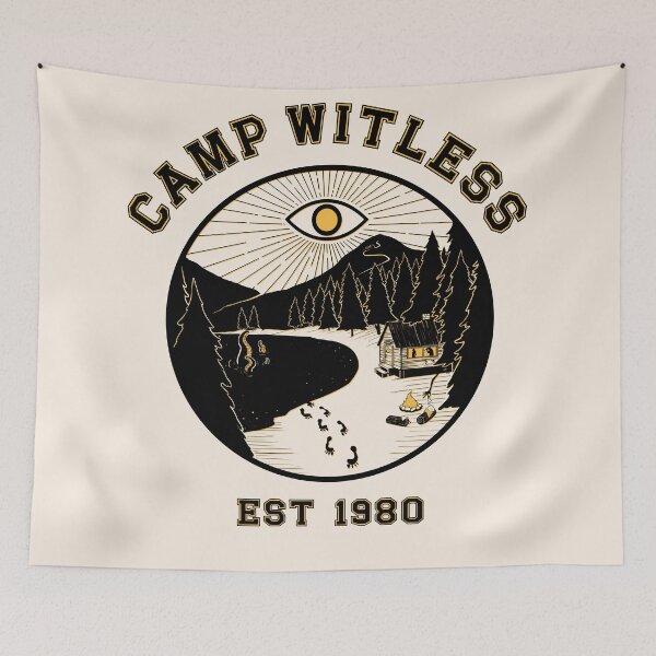 Item preview, [Camp Witless- Gold Star Counsellor] summer camp horror movie print designed and sold by WytchandCraft.